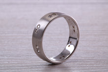 Load image into Gallery viewer, 6 mm wide Third of a carat Diamond set 18ct White Gold Band