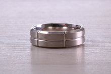 Load image into Gallery viewer, Very Chunky Gents 7 mm Wide White Gold Band