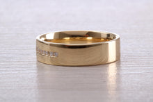 Load image into Gallery viewer, Gents 6 mm Wide Diamond set Yellow Gold Wedding Band