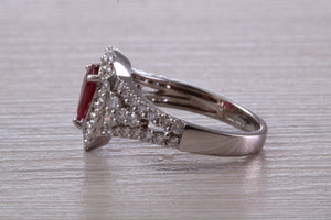 Very Dressy One carat Ruby and Diamond Ring