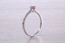 Load image into Gallery viewer, Petite and Dainty Ruby and Diamond Ring