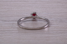 Load image into Gallery viewer, Petite and Dainty Ruby and Diamond Ring