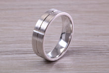 Load image into Gallery viewer, Gents 6 mm Wide Patterned White Gold Band