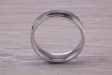 Load image into Gallery viewer, Gents 6 mm Wide Patterned White Gold Band