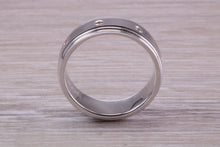 Load image into Gallery viewer, Gents 6 mm Wide Diamond set White Gold Band