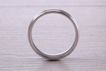 Load image into Gallery viewer, Gents 6 mm Wide Patterned White Gold Band