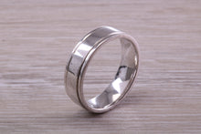 Load image into Gallery viewer, Gents 6 mm Wide Patterned White Gold Band