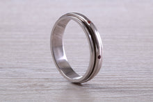 Load image into Gallery viewer, Multi Gemstones set Spinning Band in 18ct White Gold