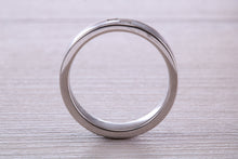 Load image into Gallery viewer, Gents Chunky 6 mm wide Diamond set White Gold Band