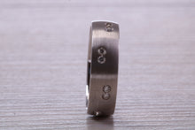 Load image into Gallery viewer, 6 mm wide Third of a carat Diamond set 18ct White Gold Band