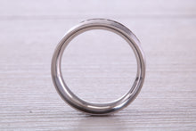 Load image into Gallery viewer, 7 mm Wide Full Circle Diamond set White Gold Band