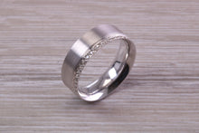 Load image into Gallery viewer, 7 mm Wide Full Circle Diamond set White Gold Band