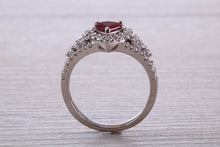 Load image into Gallery viewer, Very Dressy One carat Ruby and Diamond Ring