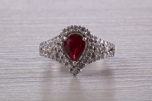 Very Dressy One carat Ruby and Diamond Ring
