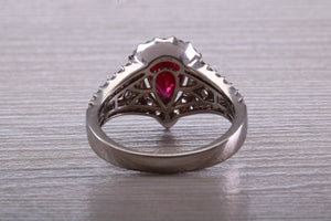 Very Dressy One carat Ruby and Diamond Ring
