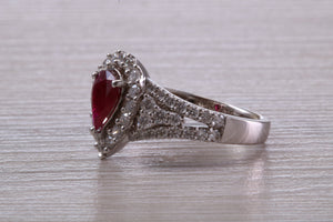 Very Dressy One carat Ruby and Diamond Ring
