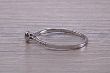 Load image into Gallery viewer, Petite and Dainty Ruby and Diamond Ring
