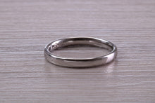 Load image into Gallery viewer, Simple Traditional 2 mm wide Court Profile Platinum Band