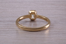 Load image into Gallery viewer, 0.70 carat Emerald Cut Diamond set 18ct Yellow Gold Solitaire