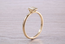 Load image into Gallery viewer, 0.70 carat Emerald Cut Diamond set 18ct Yellow Gold Solitaire