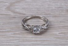 Load image into Gallery viewer, Very Dressy and Moissanite Diamond Ring