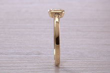 Load image into Gallery viewer, 0.70 carat Emerald Cut Diamond set 18ct Yellow Gold Solitaire