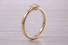 Load image into Gallery viewer, 0.70 carat Emerald Cut Diamond set 18ct Yellow Gold Solitaire