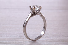 Load image into Gallery viewer, Over One Carat Certified Asscher cut E VS 1 Graded GIA Certified Diamond set Platinum Solitaire