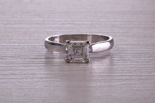 Load image into Gallery viewer, Over One Carat Certified Asscher cut E VS 1 Graded GIA Certified Diamond set Platinum Solitaire