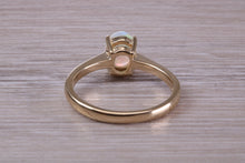 Load image into Gallery viewer, Oval cut Natural Opal set Yellow Gold Ring