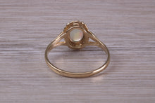 Load image into Gallery viewer, Oval cut Natural Opal set Yellow Gold Ring