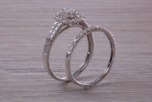 Load image into Gallery viewer, One carat Diamonds set 18ct White Gold Bridal Rings