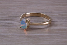 Load image into Gallery viewer, Oval cut Natural Opal set Yellow Gold Ring