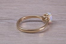 Load image into Gallery viewer, Oval cut Natural Opal set Yellow Gold Ring