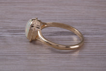 Load image into Gallery viewer, Oval cut Natural Opal set Yellow Gold Ring