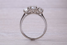 Load image into Gallery viewer, 1.50 carat Diamond set Platinum Trilogy Ring