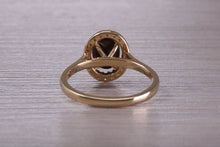 Load image into Gallery viewer, Beautiful Fiery Natural Opal and Diamonds set Gold Ring