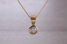 Load image into Gallery viewer, Very Beautiful 0.75 carat Diamond set Solitaire Stud Earrings and Matching Necklace