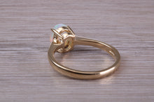 Load image into Gallery viewer, Oval cut Natural Opal set Yellow Gold Ring