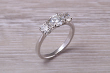 Load image into Gallery viewer, 1.50 carat Diamond set Platinum Trilogy Ring