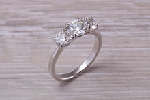 Load image into Gallery viewer, 1.50 carat Diamond set Platinum Trilogy Ring