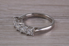Load image into Gallery viewer, Stunning One and Quarter carat 5 Princess cut Diamonds set Platinum Ring