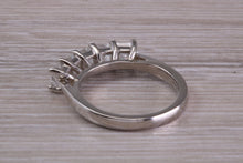 Load image into Gallery viewer, Stunning One and Quarter carat 5 Princess cut Diamonds set Platinum Ring