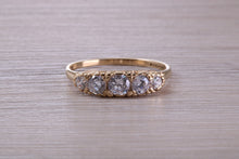 Load image into Gallery viewer, 9ct Yellow Gold C Z set Ring