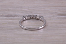 Load image into Gallery viewer, Beautiful Sapphire and Diamond set Dainty Eternity Ring