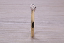 Load image into Gallery viewer, 0.40 carat Diamond set 18ct Yellow and White Gold Solitaire