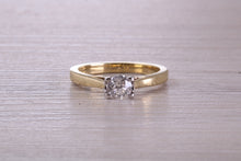 Load image into Gallery viewer, 0.40 carat Diamond set 18ct Yellow and White Gold Solitaire