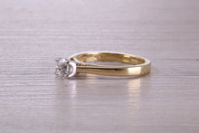 Load image into Gallery viewer, 0.40 carat Diamond set 18ct Yellow and White Gold Solitaire
