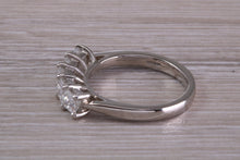 Load image into Gallery viewer, Stunning One and Quarter carat 5 Princess cut Diamonds set Platinum Ring