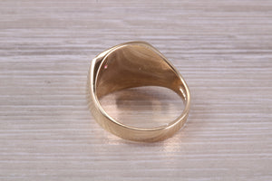 Ruby set Signet Ring, Available in Your Choice of Precious Metals, Free Engraving
